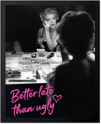 Vista 84 de Poster Master Mejor Tarde Que Feo - Póster de Marilyn - Arte Moderno y Pop - Regalo Moderno para Hombres, Mujeres y Fashionista - Decoración