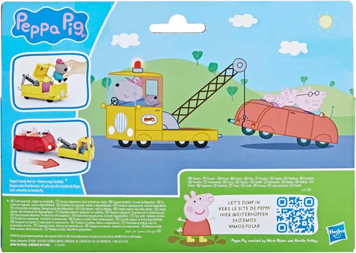 Vista 13 de Peppa Pig Juego de vehículos de construcción y figuras de camión de remolque del abuelo, juguetes preescolares para niños y niñas de 3 años