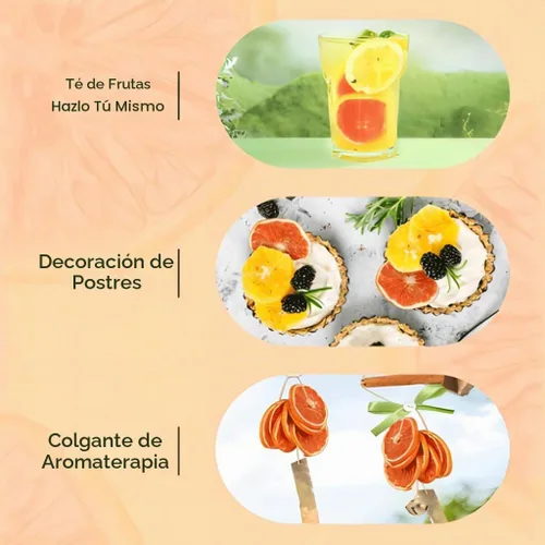 Vista 9 de Mkostlich Rebanadas de pomelo seco, 3.52 oz/100 g de toronja deshidratada para cócteles, rodajas de pomelo rojo, sin azúcar añadido