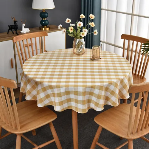 Vista 25 de Mantel de Algodón Resistente para Mesa Cuadrada Estilo Granja Vintage Mantel Lavable Cobertura de Mesa Rústica (Gris, 52''x52'')