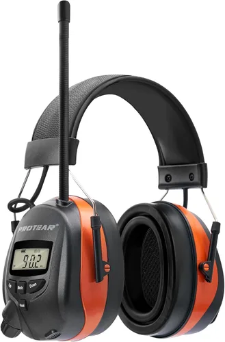 Vista 9 de Bluetooth 6.0 AM FM Radio Auriculares, Orejera para cortar