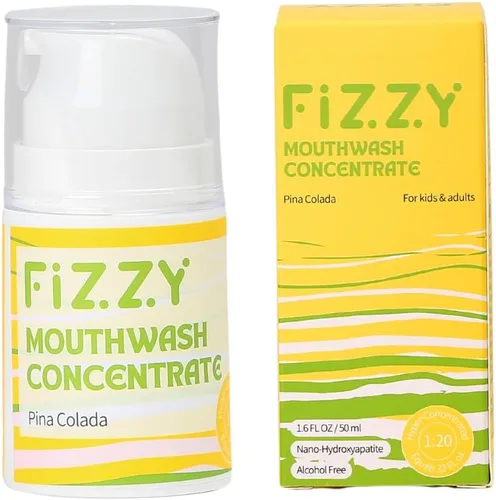 Vista 12 de Concentrado de enjuague bucal Fizzy Reparación de esmalte remineralizante, nano hidroxiapatita Tamaño de viaje 20 veces concentrado Sin flúor