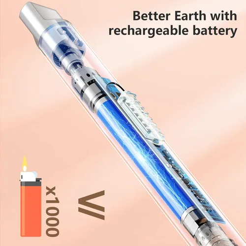 Vista 6 de REIDEA Encendedor de vela electrónico de arco resistente al viento, recargable por USB, sin llama, con botón de seguridad para el hogar, S4