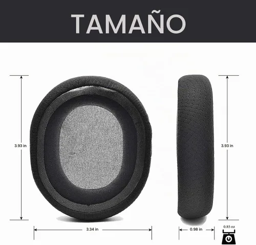 Vista 3 de Almohadillas para SteelSeries Arctis 7 5 3 almohadillas de repuesto con cuero proteico y espuma viscoelástica para auriculares SteelSeries Arctis 7