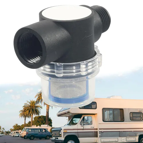 Vista 2 de Los tanques de agua de los campistas en línea filtran roscados altos flujos 50L/Min 1/2" filtro de malla para acampar uso al aire libre