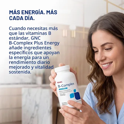 Vista 7 de GNC B-Complex Plus Energy Metabolismo y producción de energía 120