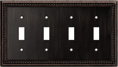 Vista 23 de Henne Bery Sunken Pearls Placa de Pared Decorativa de Servicio Pesado Placa de Interruptor Cubierta de Tomacorriente