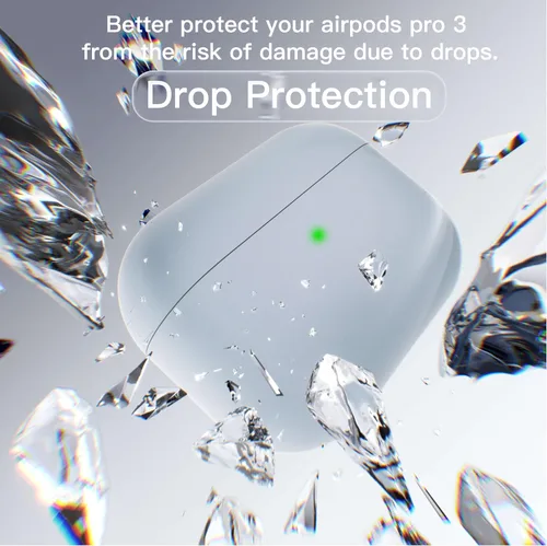 Vista 13 de VEIRRW for AirPods Pro 3 Case,Full Protective Hybrid Silicone Semi Hard Shell Triple Layer case Compatible with AirPods Pro 3rd Generation 2025