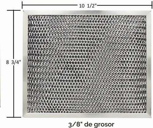 Vista 3 de Blendin Filtro de aire y grasa de carbón de aluminio, compatible con Broan-NuTone S97007696, 41F, Campanas extractoras de cocina sin conductos