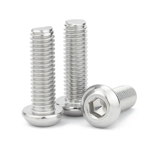Vista 7 de Tornillos M3 10 mm, Tornillo y perno de cabeza de botón de casquillo de enchufe M3-0.5x10mm, pernos de acero inoxidable, accionamiento hexagonal