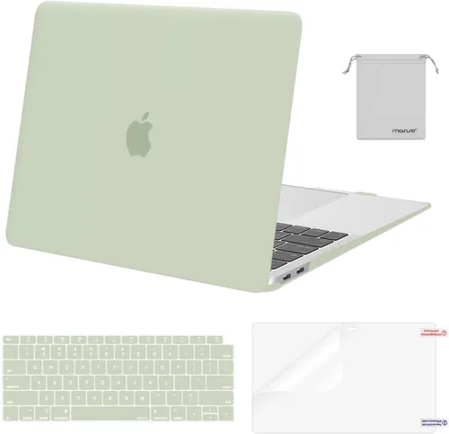 Vista 42 de MOSISO - Funda rígida y de plástico compatible con MacBook Air de 13 pulgadas versión 2022, 2021-2018, A2337 M1 A2179 A1932; con cubierta