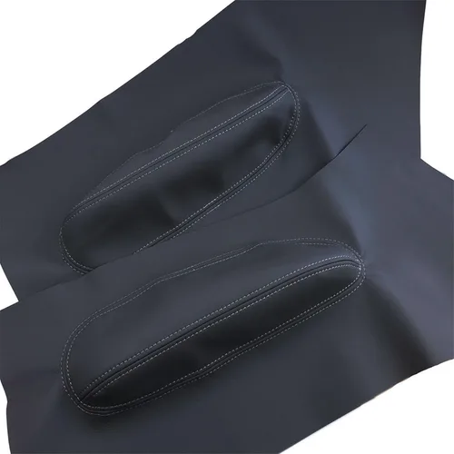 Vista 6 de munirater 2 piezas de repuesto de tarjetas de inserción de cuero negro para Be-et-le 1998-2010