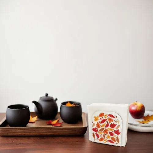 Vista 2 de Acrílico transparente cristal decorativo otoño/otoño arce tema mesa servilleta titular para mesa/dispensador de tejido independiente