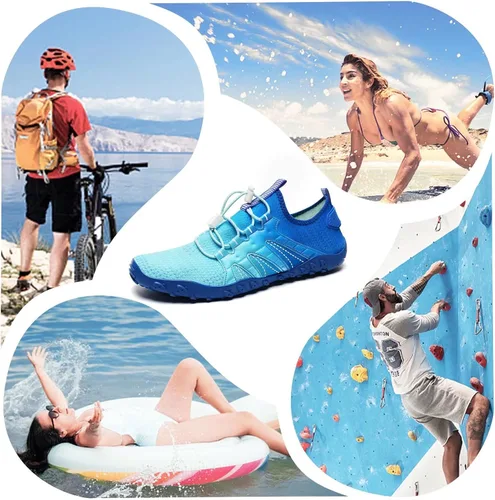 Vista 6 de Tenis impermeables para hombres y mujeres descalzo calcetín acuático de secado rápido para usar al aire libre calzado deportivo para kayak canotaje