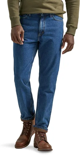 Vista 8 de Lee - Pantalones vaqueros rectos de ajuste relajado para hombre Azul hielo.