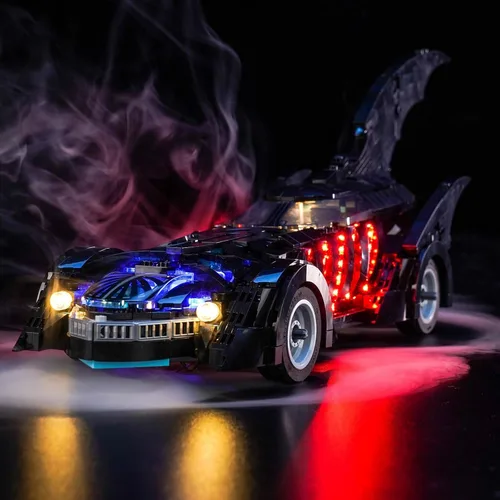 Vista 2 de LocoLee Kit de luces compatible con Lego 76304 Batman Forever Batmobile – Sin modelo solamente, accesorios de iluminación LED compatibles con Lego