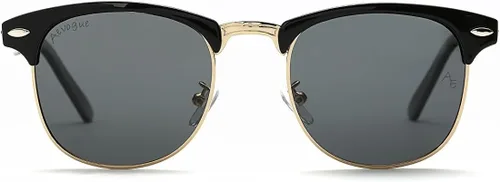 Vista 3 de AEVOGUE Gafas de sol polarizadas para mujeres y hombres marco semiresim gafas de sol retro AE0369