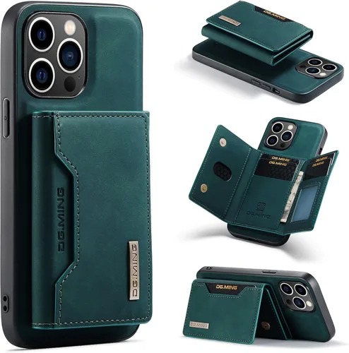 Vista 10 de ZCDAYE Funda tipo cartera para iPhone 11, iPhone 11 (6.1 pulgadas), piel marrón con tarjetero extraíble y función atril