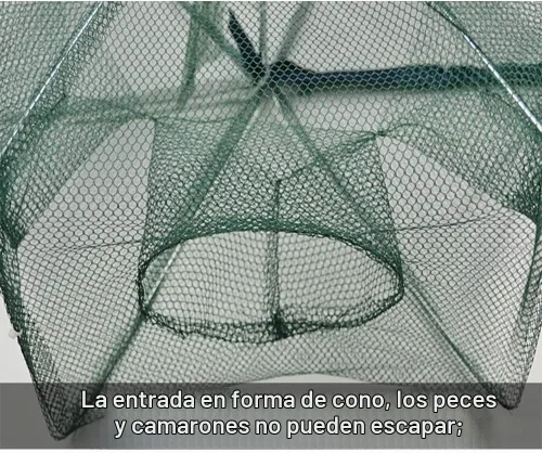 Vista 3 de ZffXH 1/2 PCS trampa de cebo de pesca plegable para peces pececillos cangrejo