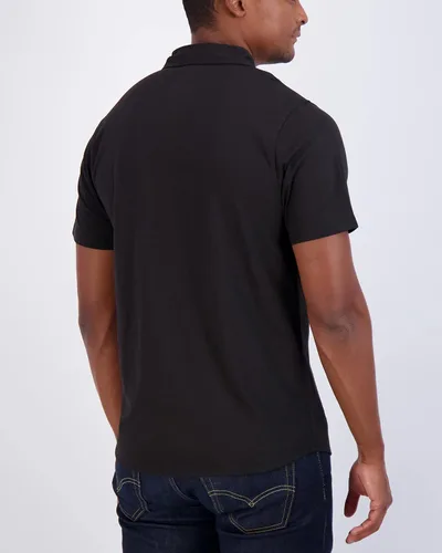 Vista 3 de Real Essentials Paquete de 3 camisa casual de manga corta con botones para hombre (disponible en tallas grandes y altas)
