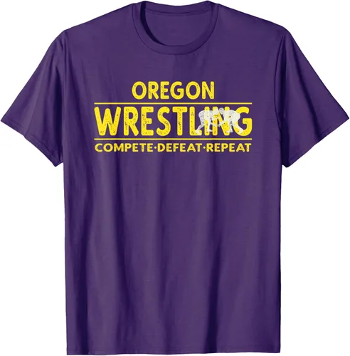 Vista 71 de Oregon Wrestling - Camiseta para competir, derrota, repetir