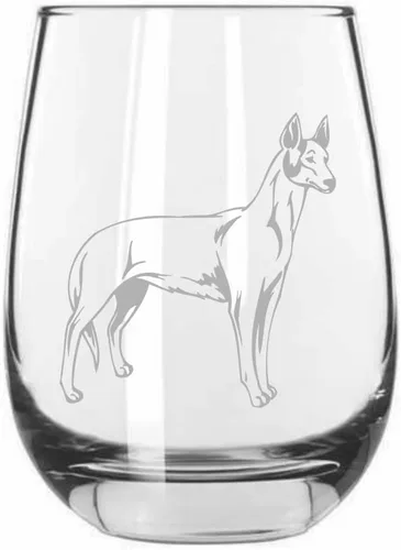 Vista 71 de Shar Pei (chino) - Vaso de vino sin tallo grabado para perro, 15.25 onzas