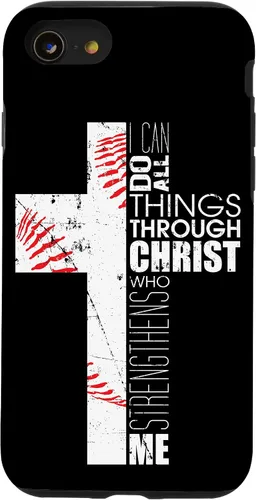 Vista 18 de Fundas de teléfono de béisbol para adolescentes y niños, entrenadores, cristianos, cruz, regalos para iPhone 17