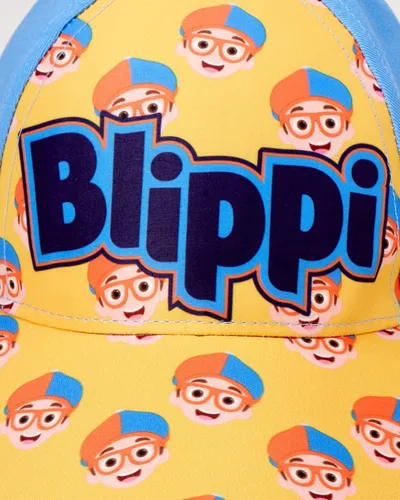 Vista 4 de Blippi Gorra de béisbol para niños pequeños paquete de 2 gorras de ala curvada