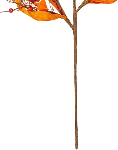 Vista 3 de Vickerman Linterna artificial de otoño naranja de 29 pulgadas, bayas y aerosol de cáscara. Incluye 2 aerosoles por bolsa.