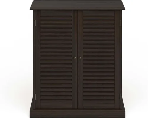 Vista 6 de Furniture of America Laires - Zapatero cerrado con 5 estantes, color espresso