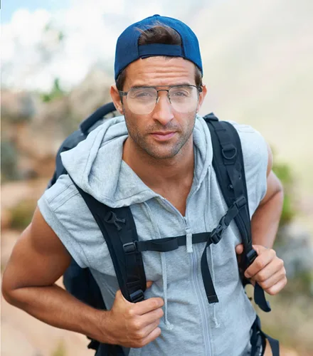 Vista 6 de Xmenha Gafas Bluetooth inteligentes para hombres Altavoz de audio Gafas Bluetooth Auriculares con altavoces Smart Glass azul diente gafas de sol