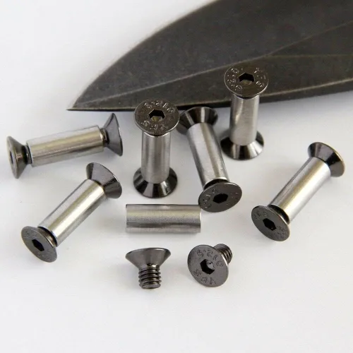 Vista 2 de 10 Uds. Cuchillo Mango Perno Remaches Tornillo Sujetador Tuerca DIY Material US