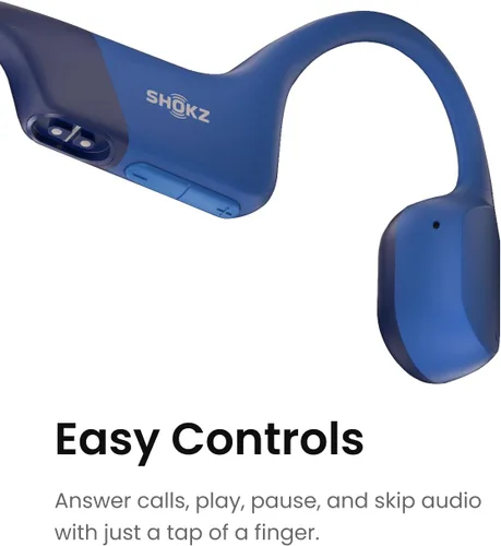 Vista 5 de SHOKZ OpenRun Mini (AfterSHOKZ Aeropex Mini) - Auriculares deportivos Bluetooth con conducción ósea (renovado)