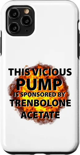 Vista 4 de iPhone 12 mini Funny Vicious Pump Is Sponsored By Tren Trenbolone Acetate Case