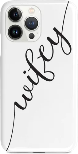Vista 9 de Inspired Cases - Compatible con iPhone Xs Max - Funda protectora con textura 3D para Apple iPhone Xs Max - Esposo y esposa - Wifey