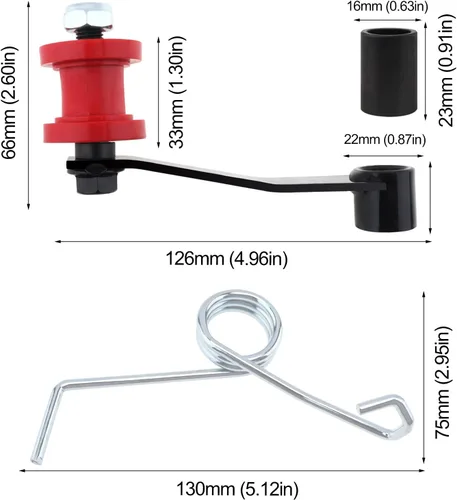 Vista 2 de Windance Herramienta de ajuste de cadena fija de resorte tensor de cadena para motocicleta ATV