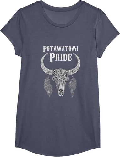 Vista 18 de Potawatomi Pride Tribe Native American Indian Buffalo Camiseta
