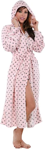 Vista 5 de Sudadera con capucha bata de felpa con capucha Spa Albornoz con capucha bata larga bata de baño más tamaño disponible