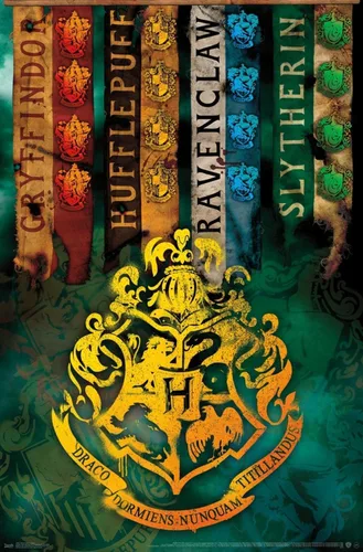 Vista 16 de Trends International The Wizarding World: Harry Potter - Póster de pared con crestas de la casa, 14.725 x 22.375 pulgadas, versión enmarcada