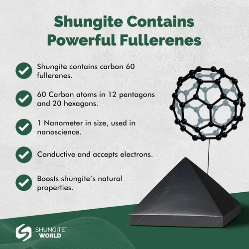 Vista 9 de Shungite World Auténtica pirámide de shungita pulida de 1.18 pulgadas / 1.18 pulgadas, cristal curativo natural de chakras, pirámide negra real