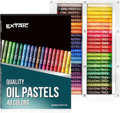 Vista 9 de EXTRIC Soft Pastels 25 Colors, Kids and Artists Oil Crayons