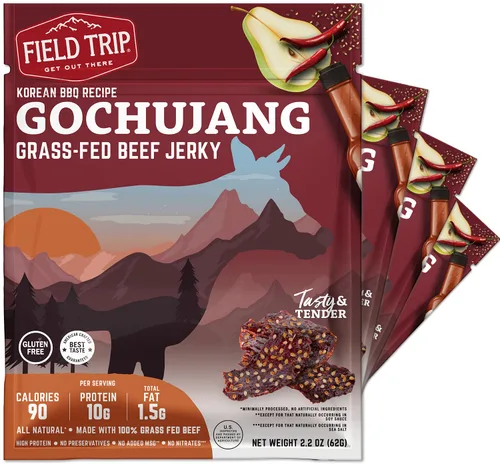 Vista 11 de Field Trip Bocaditos de carne seca de pollo, totalmente naturales y sin gluten, bocadillos saludables aptos para dieta keto y paleo, bajos