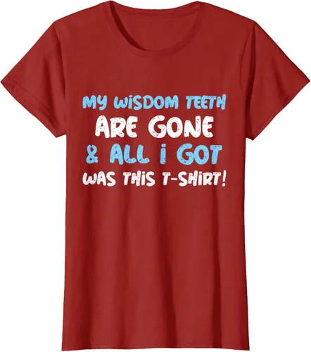 Vista 43 de My Wisdom Teeth Are Gone! Camiseta divertida de muelas del juicio, Negro