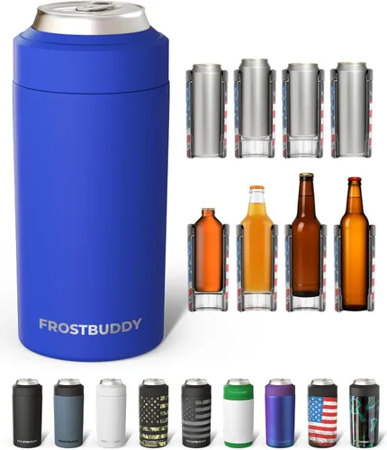 Vista 19 de Frost Buddy Enfriador de latas universal, aislante de latas de acero Blanco (Allwhite)
