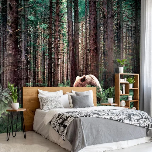 Vista 28 de Mural de hojas negras y doradas para dormitorio, papel tapiz botánico tropical, decoración de plantas, sala de estar, fondo de televisión, mural