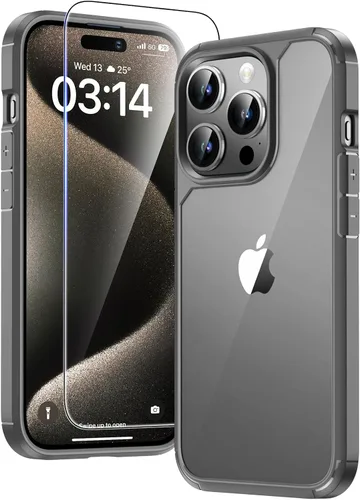 Vista 138 de TAURI Funda para iPhone 17, antiamarilleamiento con protector de pantalla, protección de grado militar, a prueba de golpes, delgada para iPhone 17