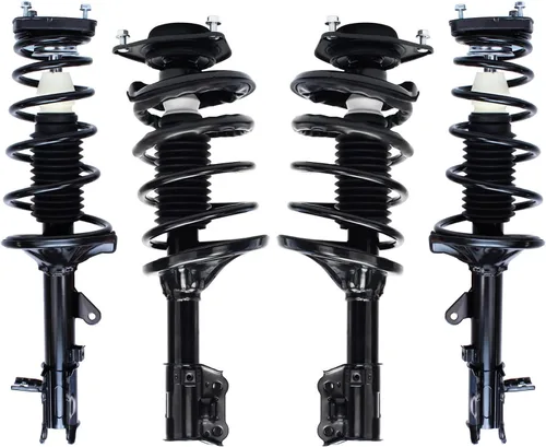 Vista 18 de Detroit Axle - 4 piezas de soportes para Toyota 2004 2005 2006 2007 2008 2009 Prius, soportes delanteros y traseros con resortes helicoidales