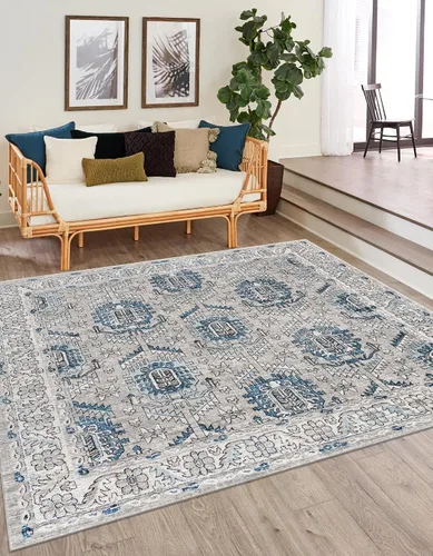 Vista 15 de Unique Loom Colección Nyla - Alfombra de área - Princesa (2 pies x 3 pies 1 pulgada, rectangular, rosa salmón/marrón)