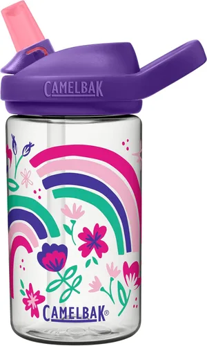 Vista 23 de CamelBak Eddy+ Kids Water Bottle with Bite Valve Straw, Leak‑Resistant Easy Sip Design for Everyday Hydration, 14oz Kids