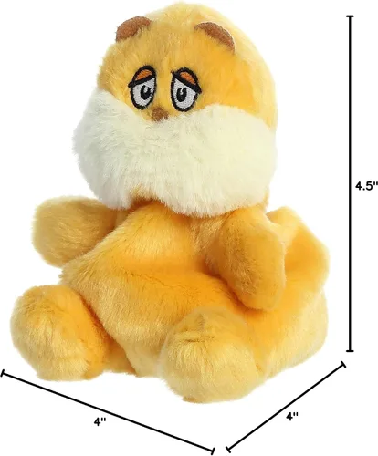 Vista 6 de Aurora® Whimsical Dr. Seuss™ Palm Pals™ The Lorax - Peluche con licencia oficial para juegos imaginativos, perfecto para niños y adultos, naranja